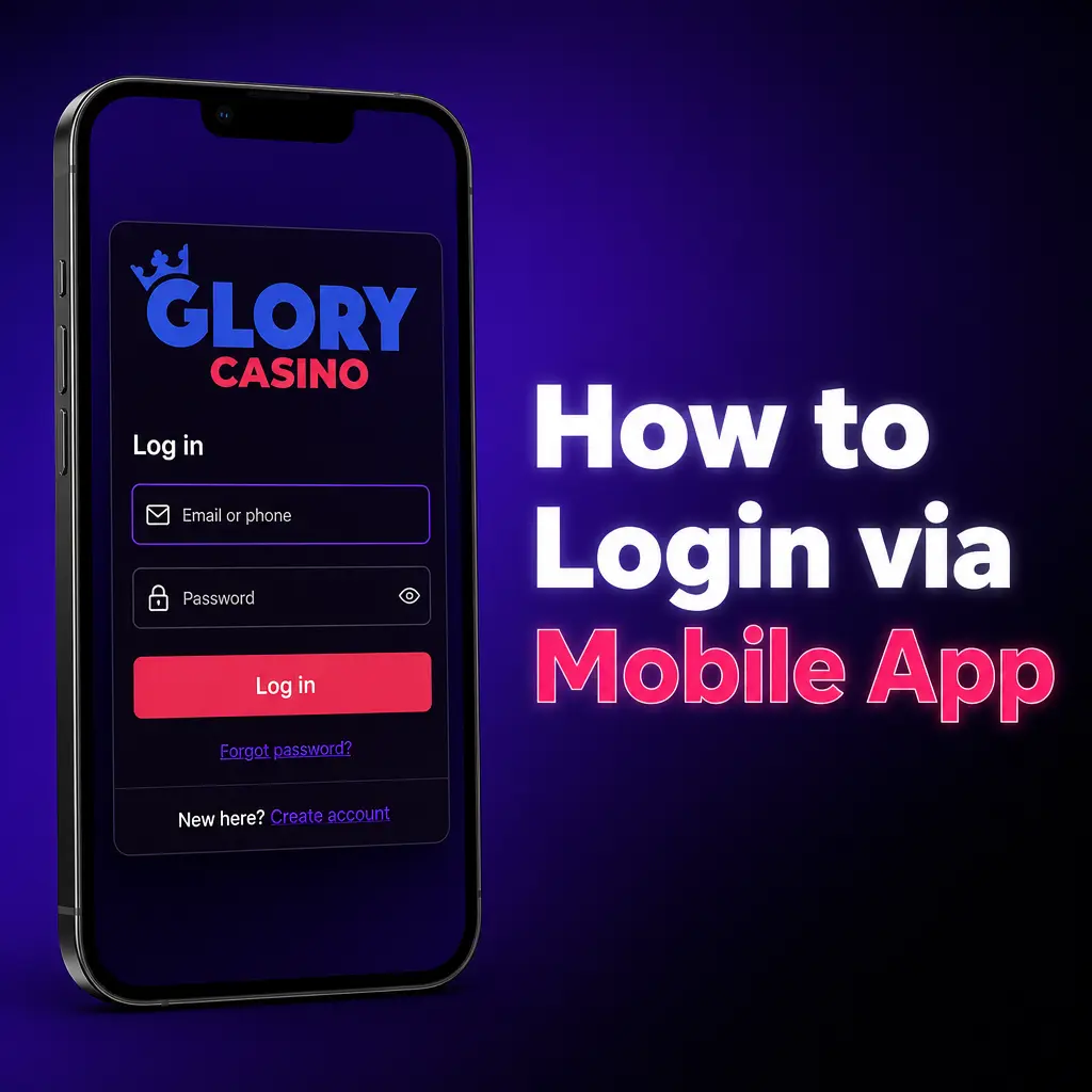 Step-by-step guide showing how to login to the mobile app using phone number and password to access balance and bet slip