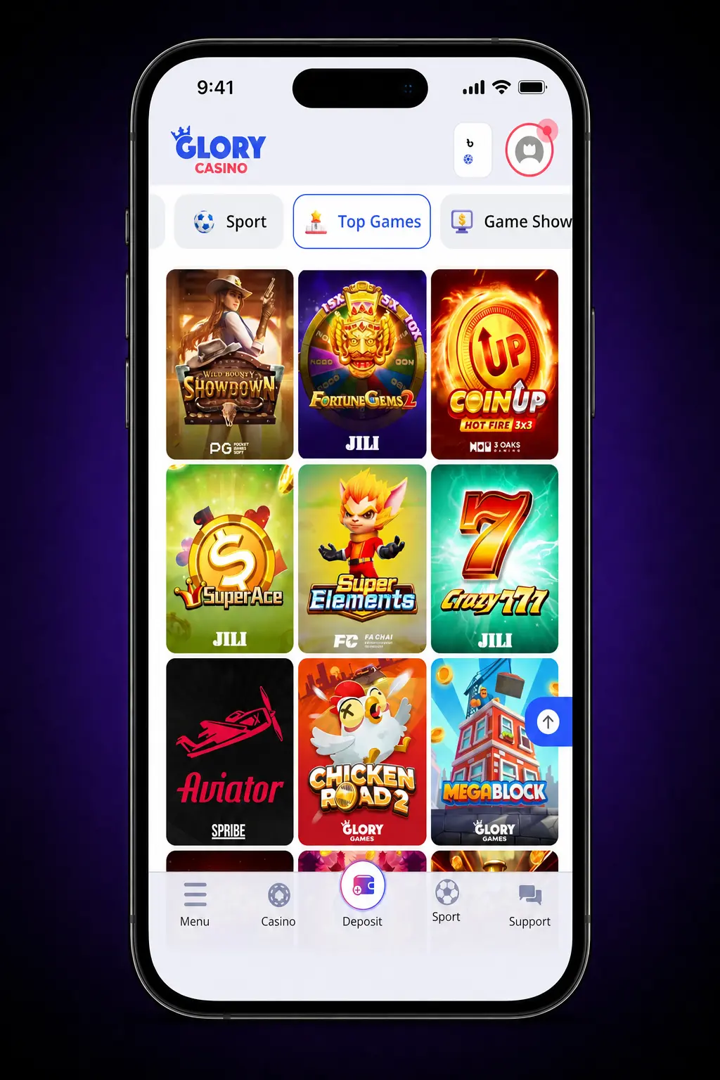 Step-by-step guide to using a bonus on Glory Casino in Bangladesh: register, deposit via bKash, enter promo code, and activate.