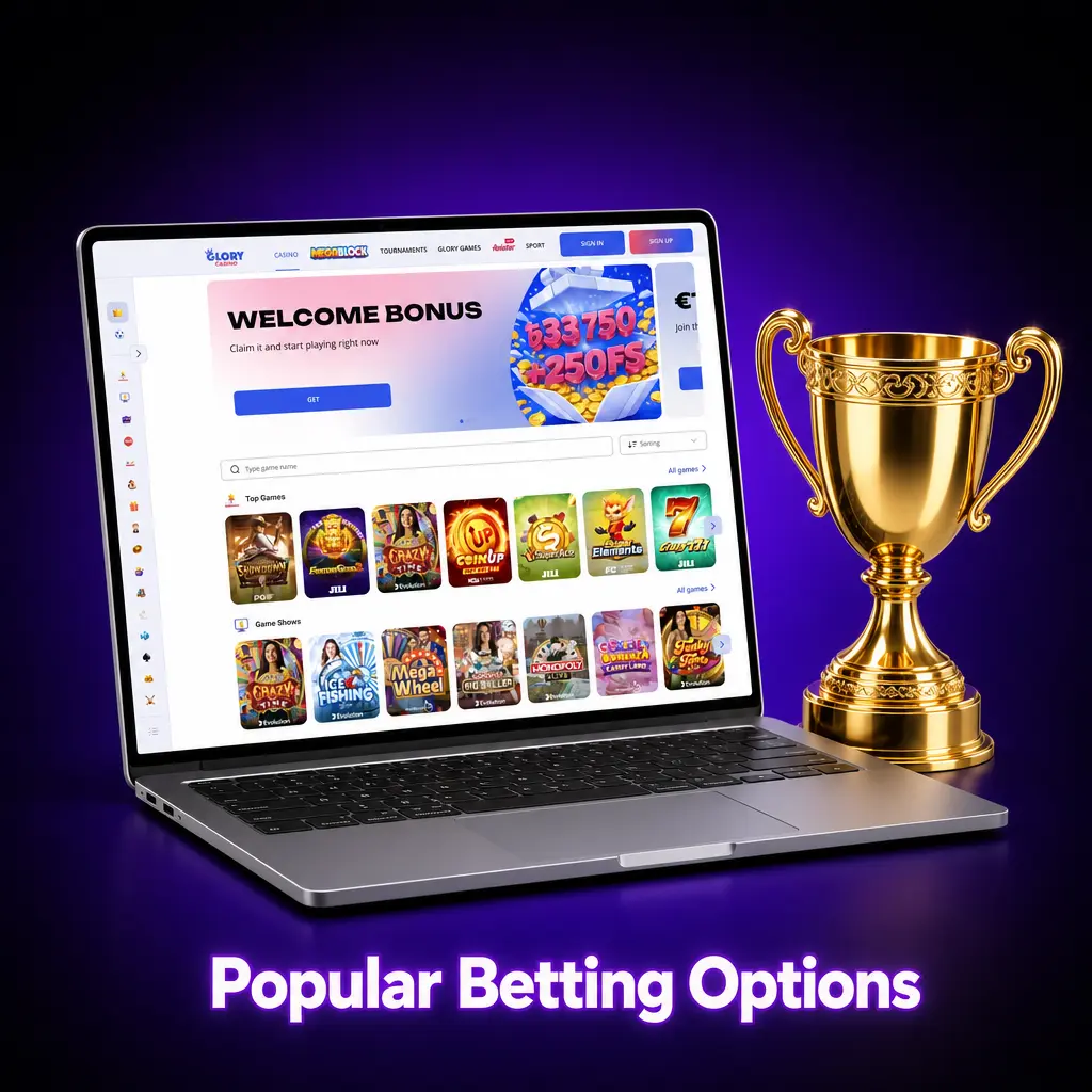 Glory Casino betting options: Line, Live, and Multi Live wagers for pre-match and in-play sports betting