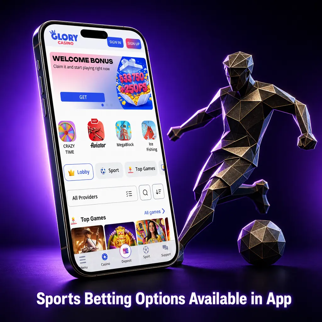 Glory Casino app sports betting options: cricket, football, tennis, basketball, table tennis, volleyball, badminton, kabaddi, eSports, field hockey
