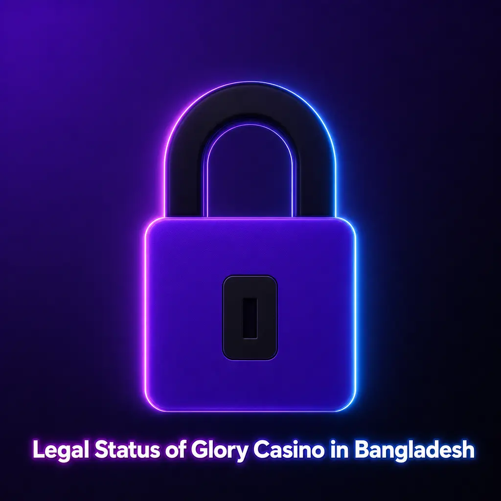 Glory Casino's Curacao license and legal status for players in Bangladesh, with responsible gaming and age verification tools