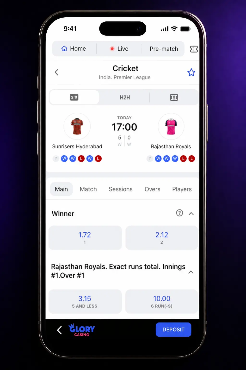 Step-by-step guide to placing a bet in the Glory Casino app, from selecting a sport to withdrawing winnings.
