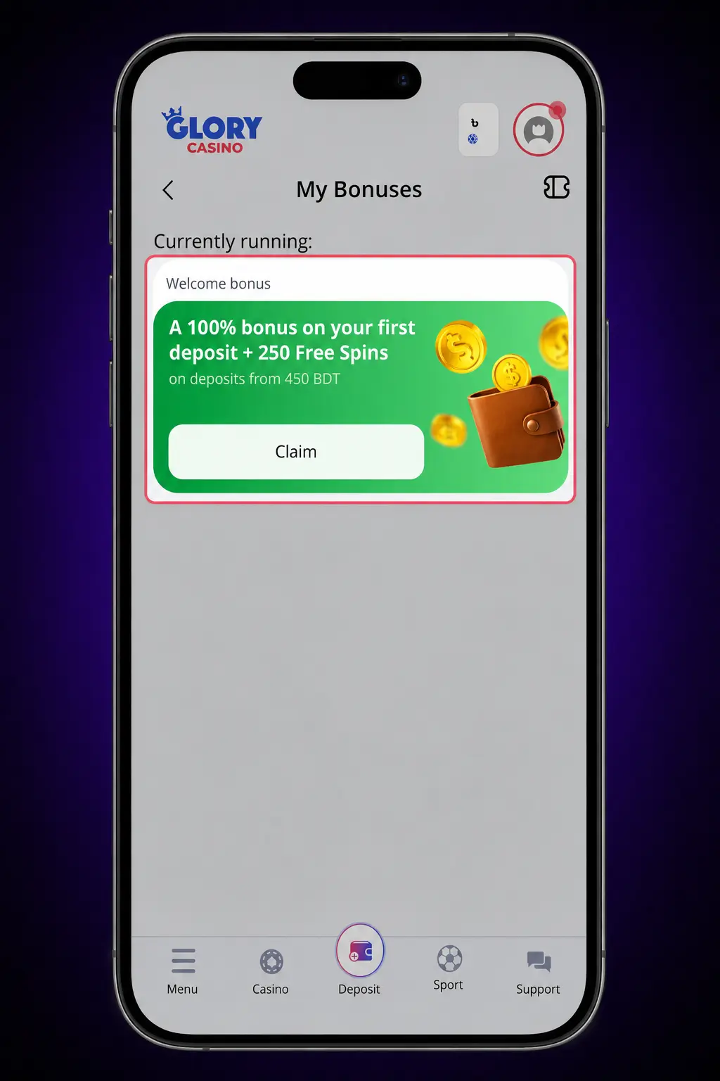 Step-by-step guide to register, deposit, and play Aviator at Glory Casino using bKash, Nagad, or Upay