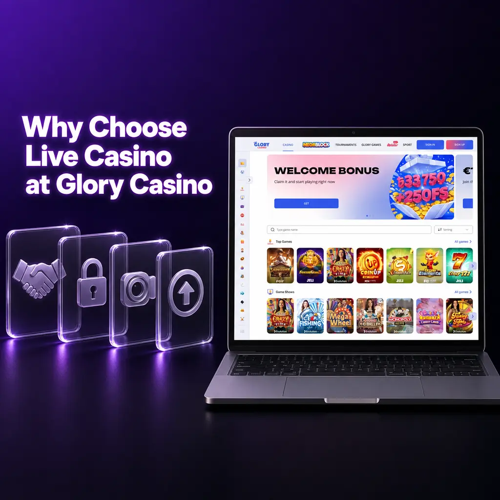 Glory Casino live dealer games with real-time streaming, chat, multiple camera angles, and flexible bet limits for Bangladesh players 24/7.